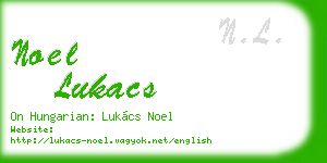 noel lukacs business card