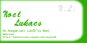 noel lukacs business card
